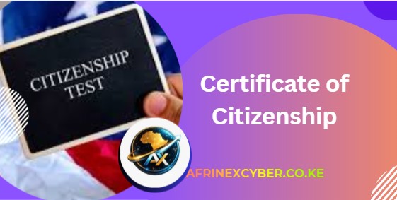 Certificate of Citizenship Applications