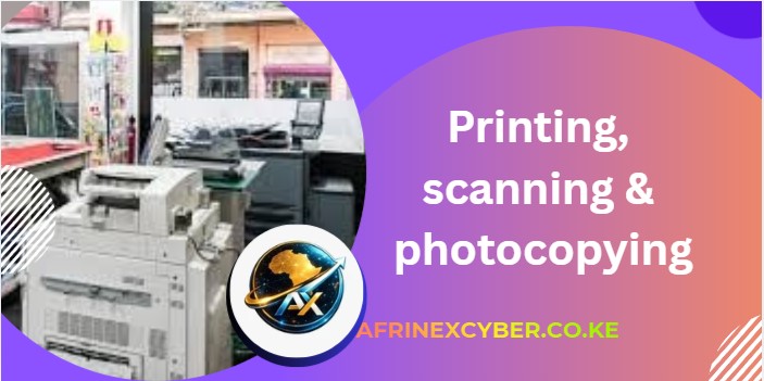 Printing, scanning & photocopying